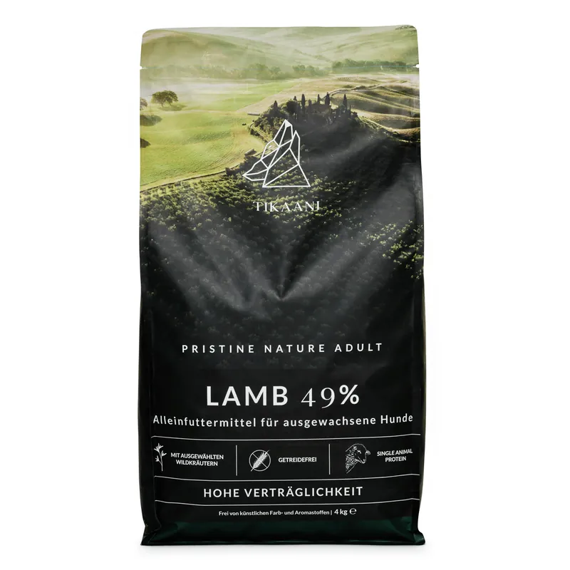 TIKAANI Pristine Nature Adult Lamb 4 Kilogramm Hundetrockenfutter Mega-Angebot
